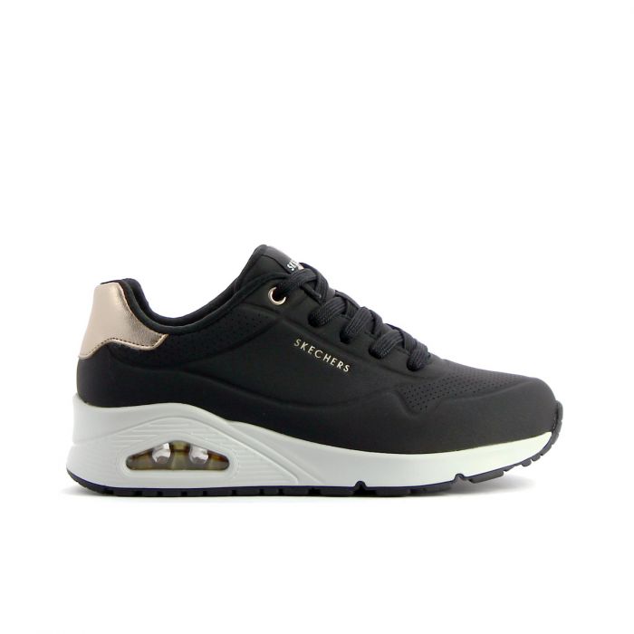 Sneakers donna da palestra nere Uno Golden Air