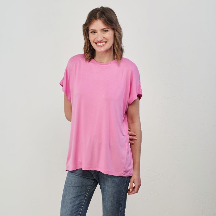 T-shirt rosa oversize