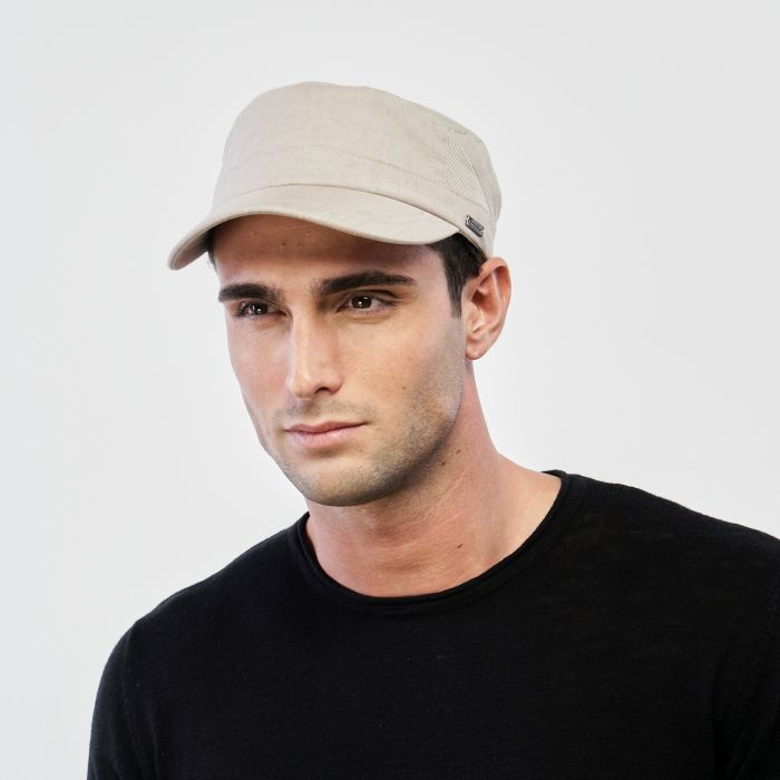 Cappelino beige tinta unita