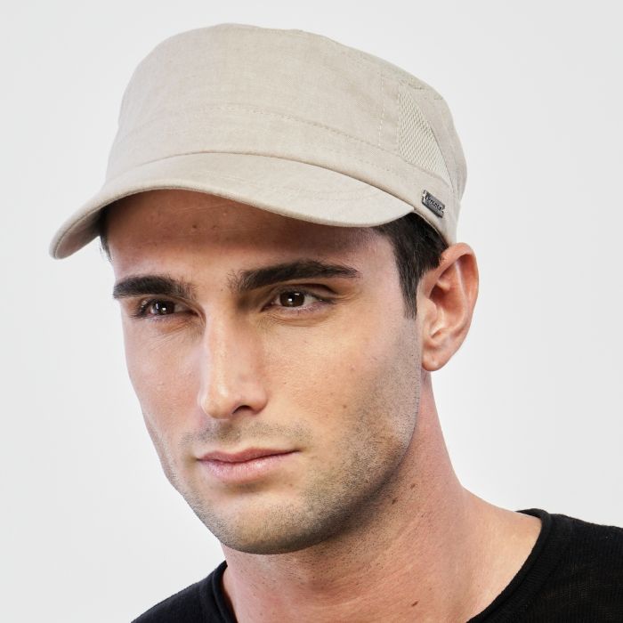 Cappelino beige tinta unita