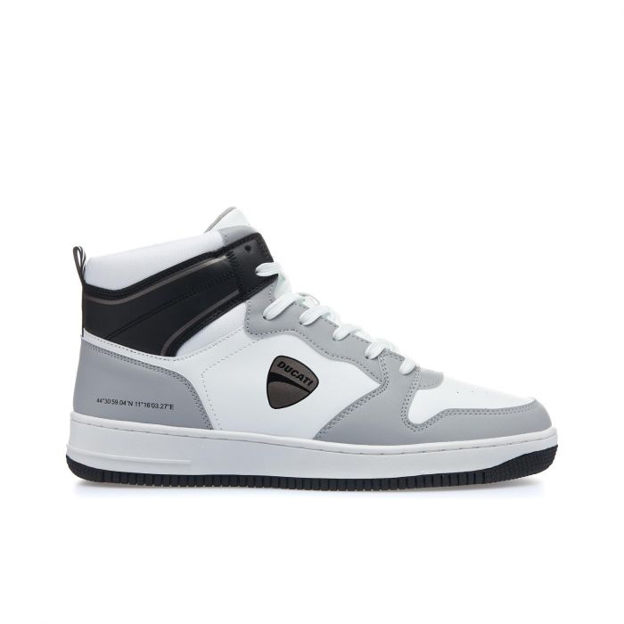 Sneakers basket da uomo grigie e bianche Sepang 4