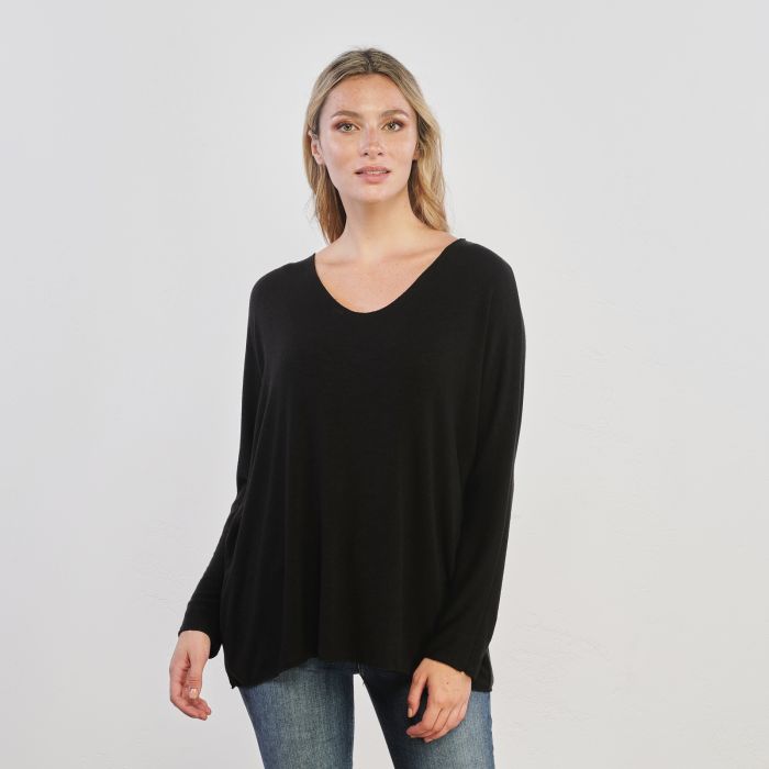 Maglia morbida nera