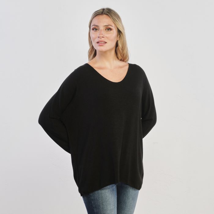 Maglia morbida nera