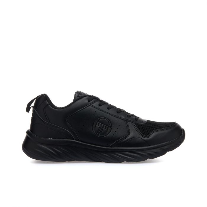 Sneakers uomo nere da palestra con lacci