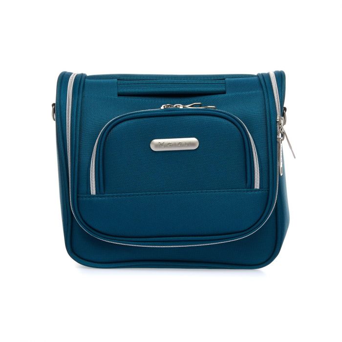 Beauty case verde misura media con zip