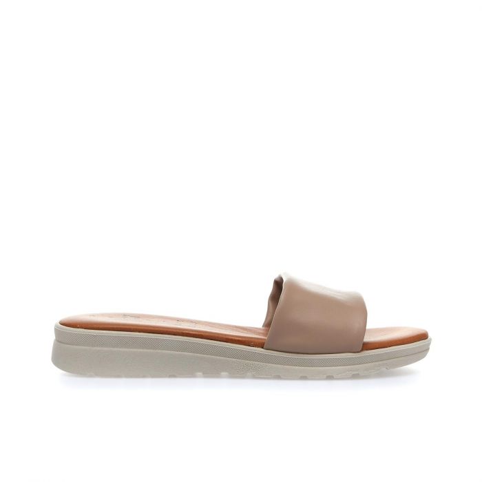 Ciabatta casual beige da donna