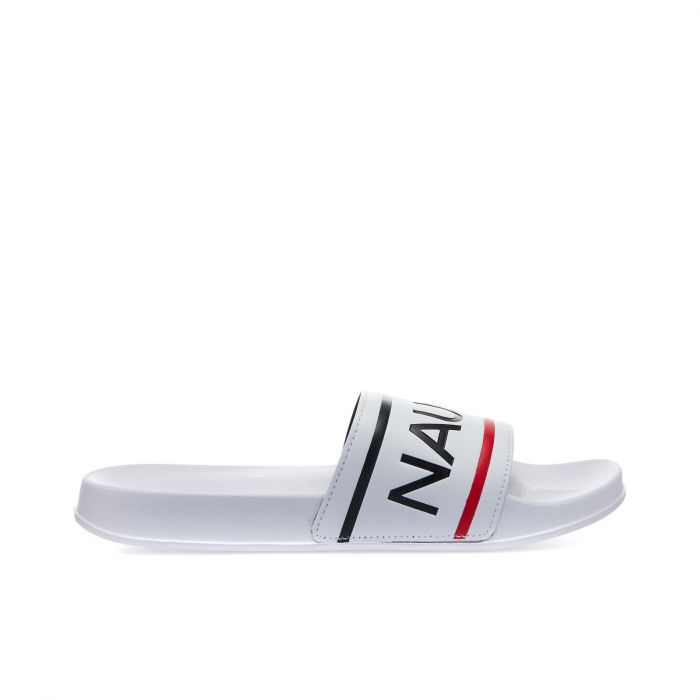 Ciabatte bianche da mare in gomma con logo