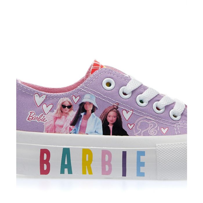Sneakers lilla basse cartoon Barbie