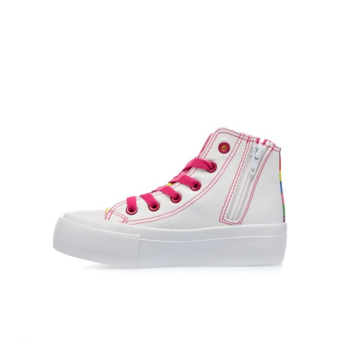 Sneakers bianche alte cartoon Barbie