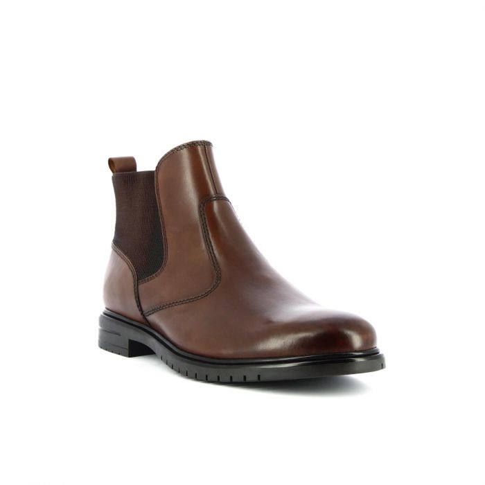 Chelsea marroni in pelle