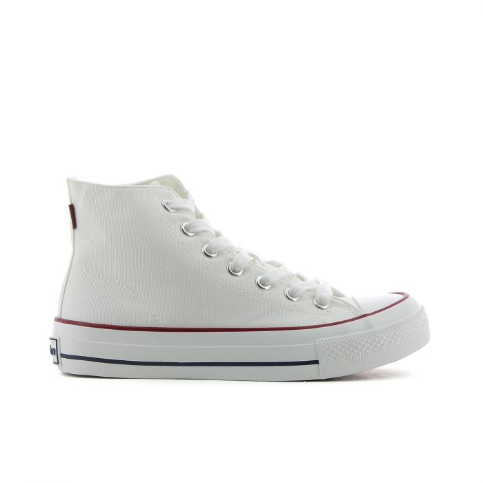 Sneakers alte bianche con lacci