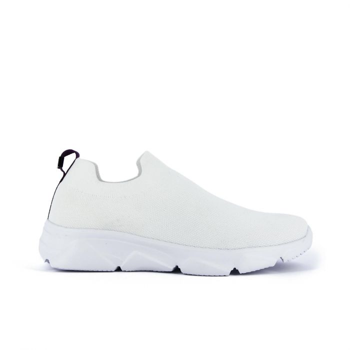 Sneakers bianche senza lacci