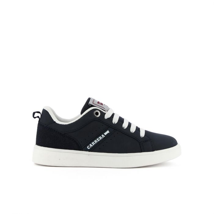 Sneakers blu con lacci e logo