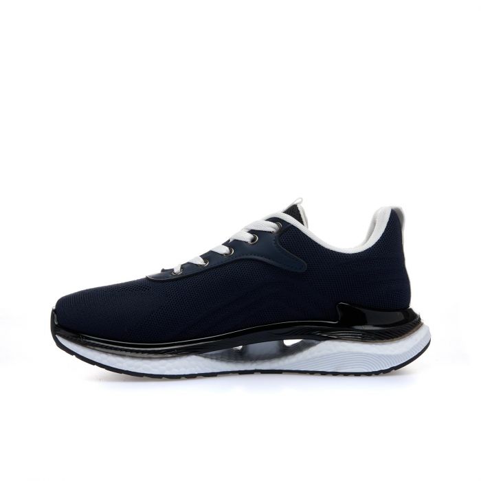 Sneakers uomo blu da running con logo