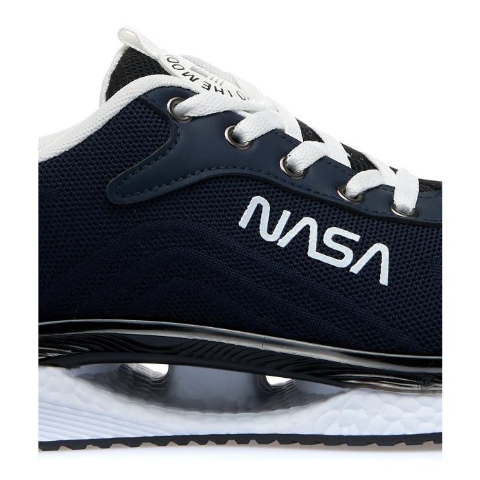 Sneakers uomo blu da running con logo