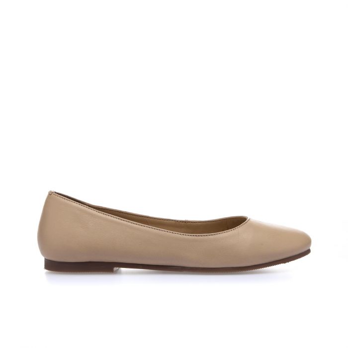Ballerine beige in pelle