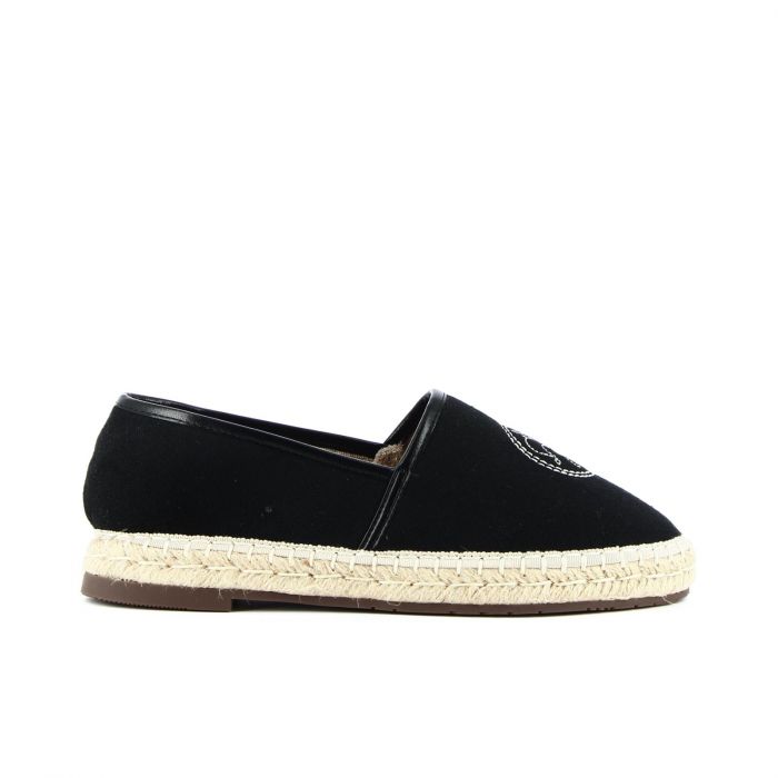 Espadrillas nere in tessuto