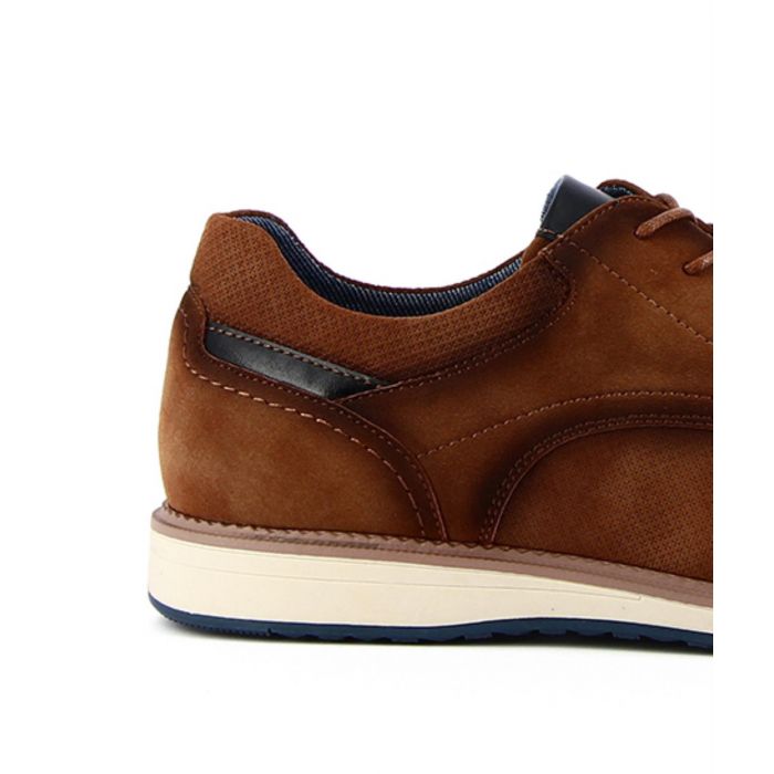Scarpe stringate casual cuoio da uomo