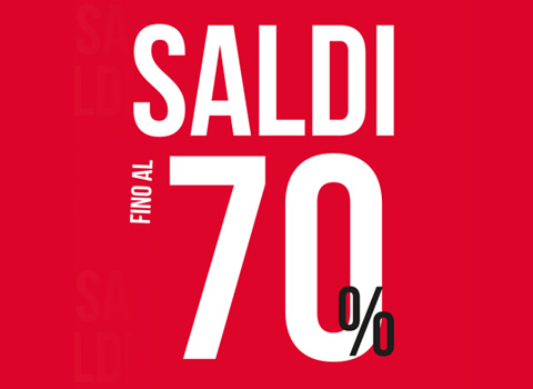 Saldi fino al 70%